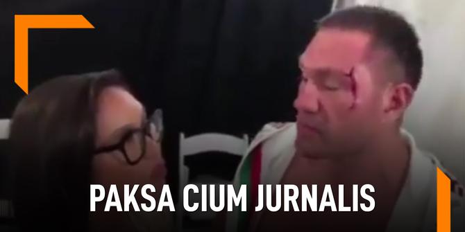 VIDEO: Paksa Cium Jurnalis, Petinju Kubrat Pulev Dituntut