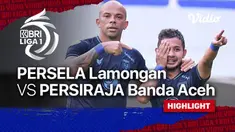 Berita Video, Highlights Pertandingan Persela Lamongan Vs Persiraja Banda Aceh pada Selasa (28/9/2021)