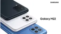 Galaxy M22 dirilis dengan harga Rp 2,799 juta dan hanya tersedia secara online (Foto: SEIN).