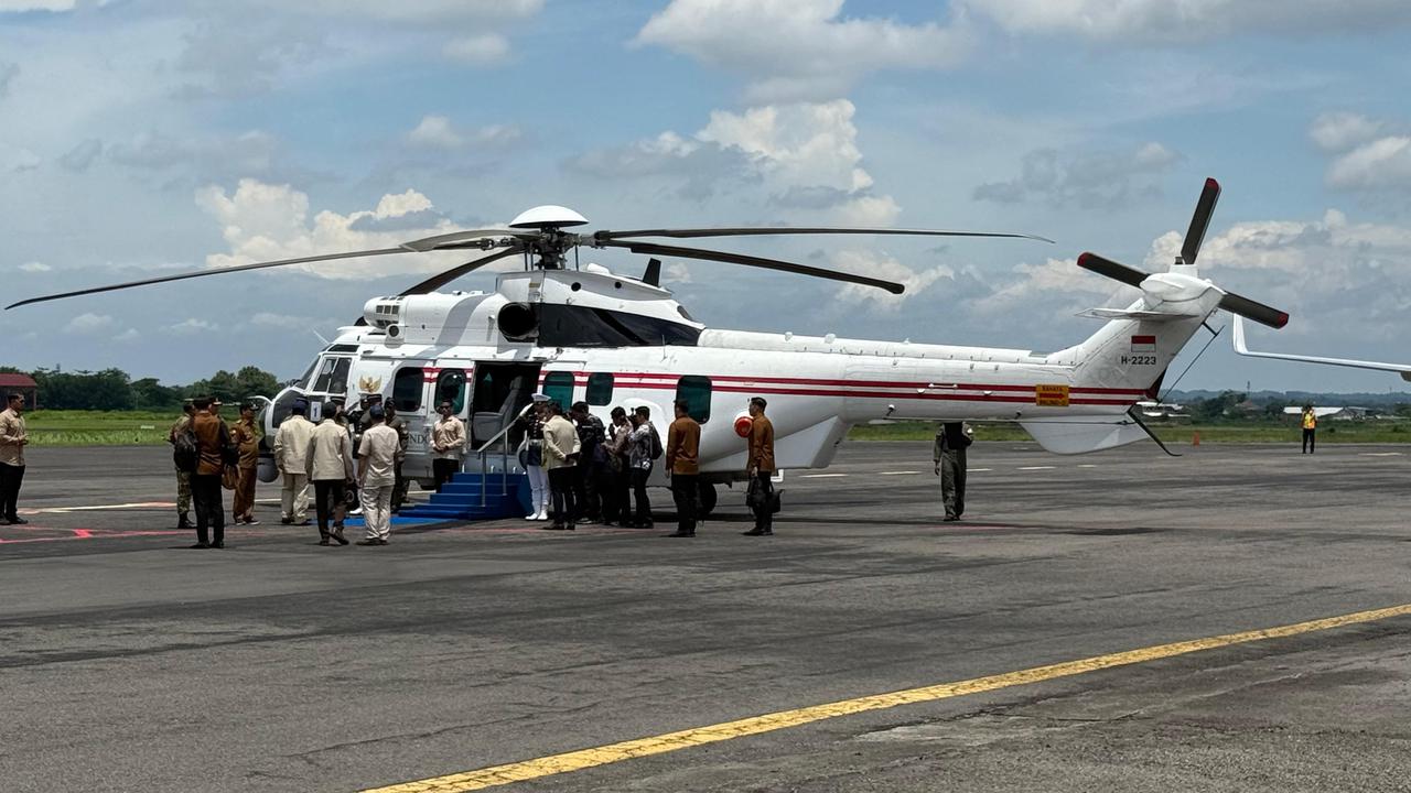 Usai Resmikan RS Kardiologi Emirates-Indonesia di Solo, Prabowo Naik Helikopter Menuju Bantul