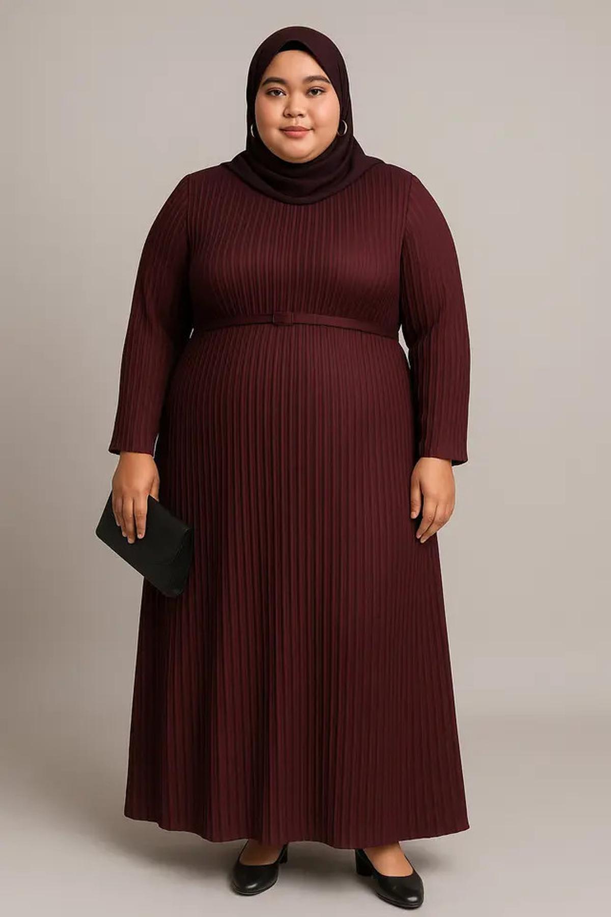 7 Rekomendasi Model Gamis Simpel tapi Mewah untuk Orang Gemuk, Lengkap dengan Tips Memilihnya
