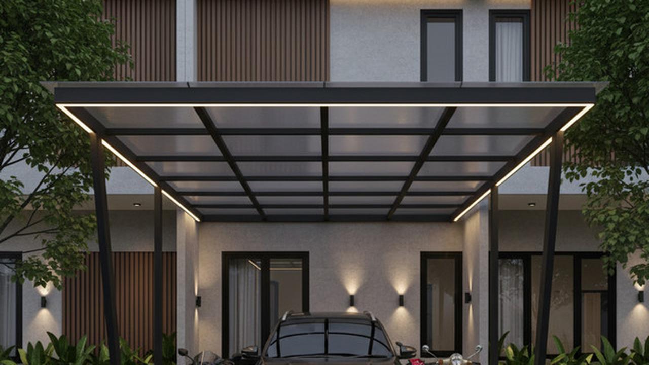 8 Inspirasi Carport Minimalis untuk 1 Mobil 2 Motor di Lahan Sempit 2025