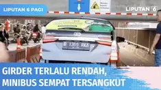 Pekerja proyek dan warga terus bersiaga pada pemasangan girder proyek kereta cepat yang terpasang sangat rendah di Jembatan Antilope, Bekasi. Minibus yang memaksa melintas sempat tersangkut hingga harus ditambah bebannya dengan ditumpangi ramai-ramai...