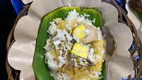 Nasi liwet kuliner favorit di Solo, Jawa Tengah yang punya kandungan gizi lengkap. Nasi Liwet Bu Wongso Lemu jadi salah satu pilihan yang bisa dinikmati. (Foto: Liputan6.com/Diviya Agatha)