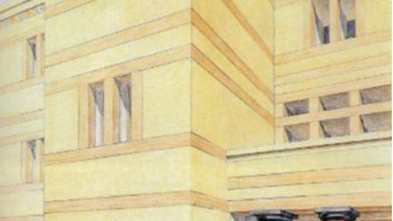 Ilustrasi gerbang tempat suci istana Archanes dengan altar