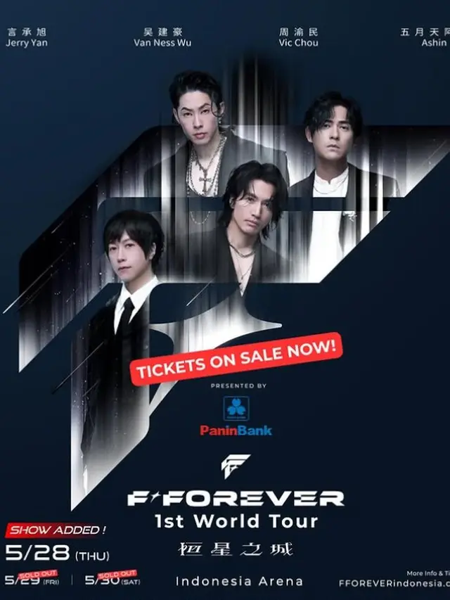Konser F4 di Indonesia. (Instagram/ colorasialive)