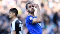 Tandukan Leonardo Bonucci menghindarkan Juventus dari kekalahan saat bertanding melawan Udinese pada pekan ke-27 Serie A Italia. (doc. Juventus)