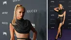 Foto kolase Paris Hilton saat menghadiri LACMA ART+FILM GALA 2022 yang dipersembahkan Oleh Gucci di Los Angeles County Museum of Art di Los Angeles, California pada 5 November 2022 . (AFP Photo)