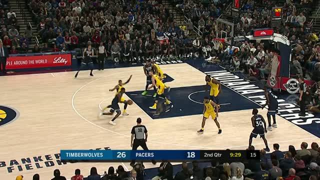 Berita video game recap NBA 2017-2018 antara Minnesota Timberwolves melawan Indiana Pacers dengan skor 107-90.