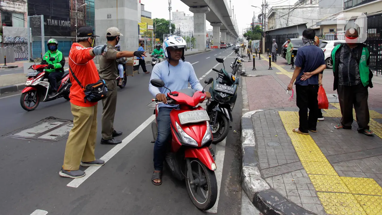 Penertiban PSBB Tidak Pakai Masker