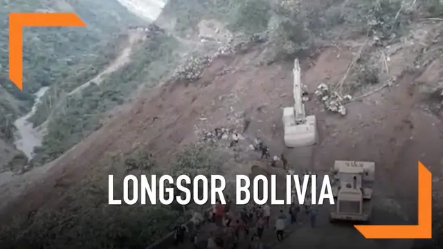 VIDEO: Detik-Detik Penduduk Terseret Longsor di Bolivia