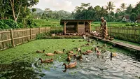7 Cara Ternak Bebek Petelur Sambil Menanam Azolla di Kolam yang Sama, Hemat Pakan