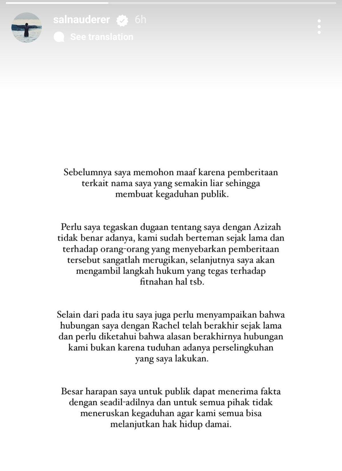 Salim Nauderer Bantah Isu Selingkuh dan Bakal Laporkan Penyebar Fitnah, Pengacara Jessica Felicia:&nbsp;Saya&nbsp;Tunggu!