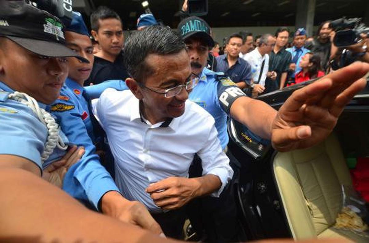 Dahlan Iskan jumpa pers usai bertemu BK DPR