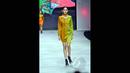 Model berjalan memperagakan busana rancangan Priscilla Saputro yang bertema 'Novum Etno: Colorful Banyuwangi' pada ajang Indonesia Fashion Week 2015 di JCC Senayan, Jakarta, Sabtu (28/2). (Liputan6.com/Panji Diksana)