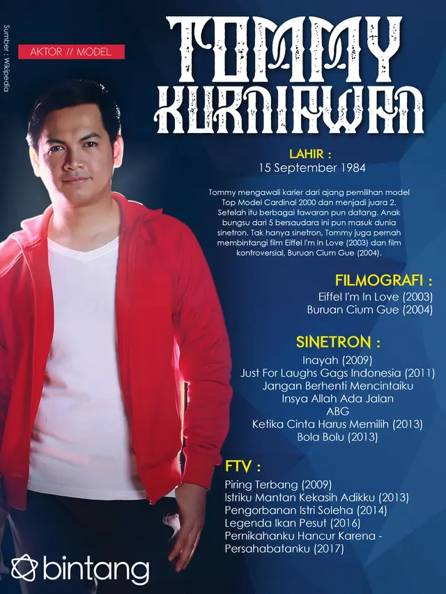 [Bintang] Celeb Bio Tommy Kurniawan