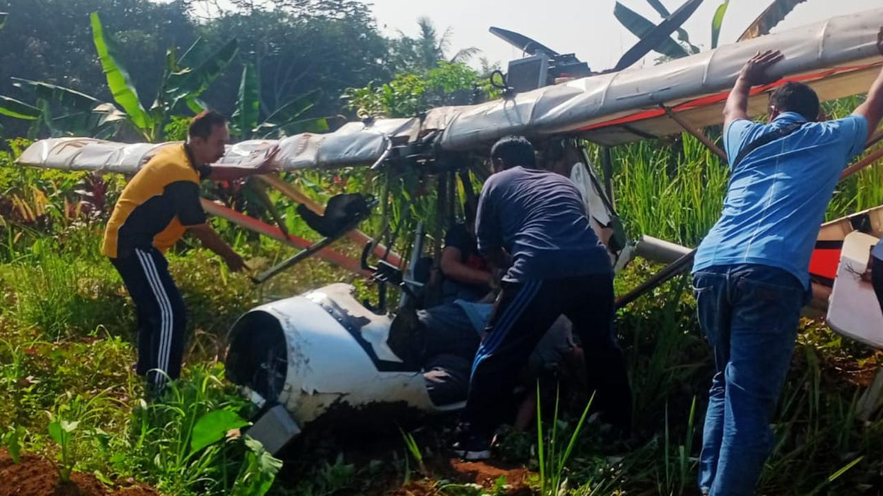 Pesawat Latih Jatuh di Ciampea Bogor Terbang dari Lanud Atang Sendjaja, TNI AU Investigasi