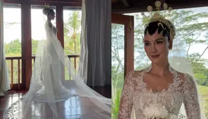 Tampilan Klasik Elegan Luna Maya Saat Menikah dengan Maxime Boutier di Bali, Pakai Kebaya Rancangan Eddy Betty. (Dok: IG @eddybetty&nbsp;https://www.instagram.com/reel/DJWVdtuPyoC/?utm_source=ig_web_copy_link&amp;igsh=MzRlODBiNWFlZA==)