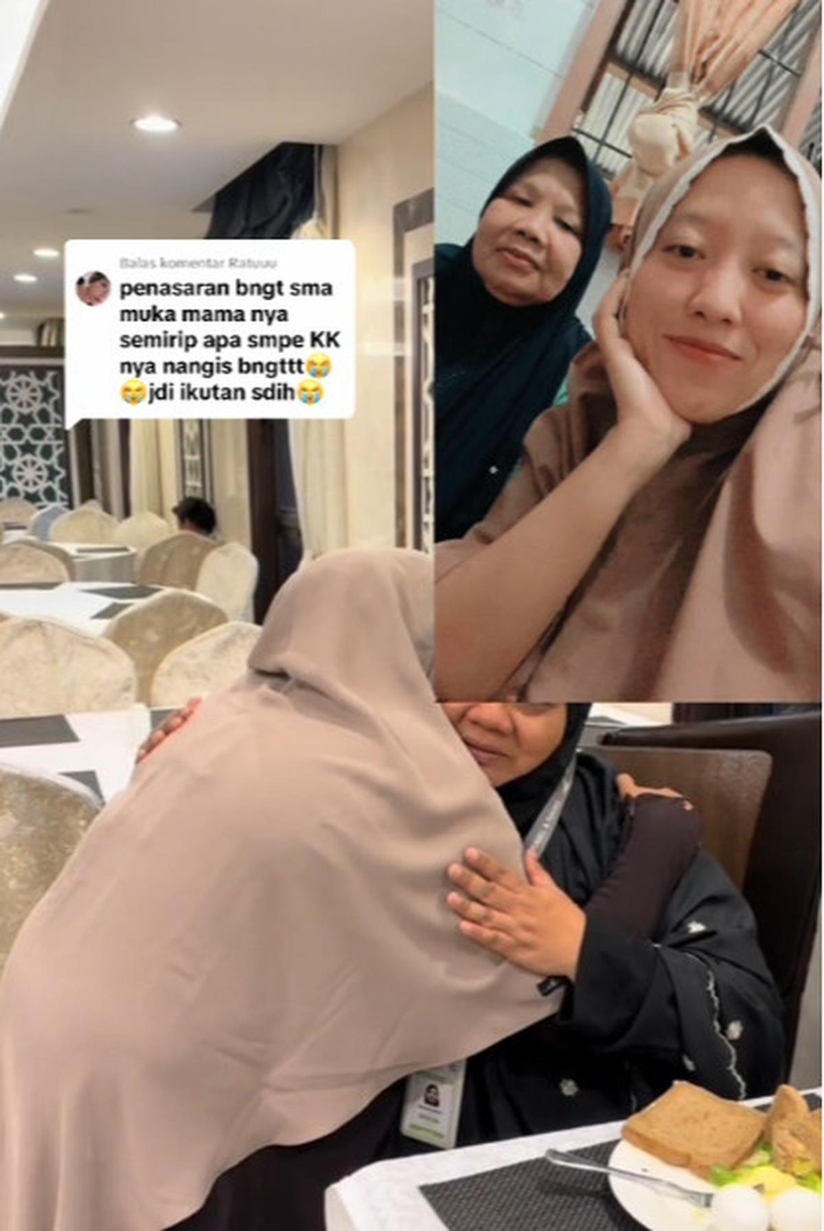Auto Menangis, Momen Wanita Temui Ibu yang Mirip dengan Mendiang Ibu Kandungnya saat Umrah Ini Bikin Mewek