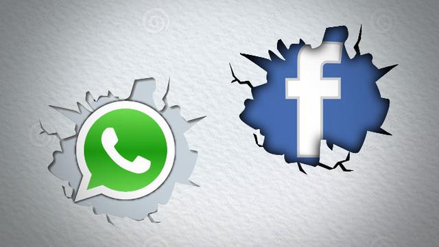 Ilustrasi Facebook dan WhatsApp