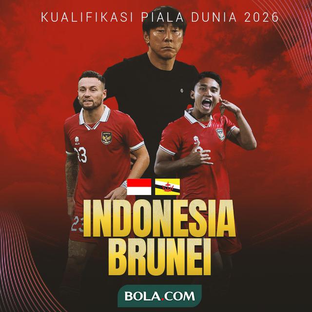Kualifikasi Piala Dunia 2026 - Skuad Mewah Timnas Indonesia Vs Brunei