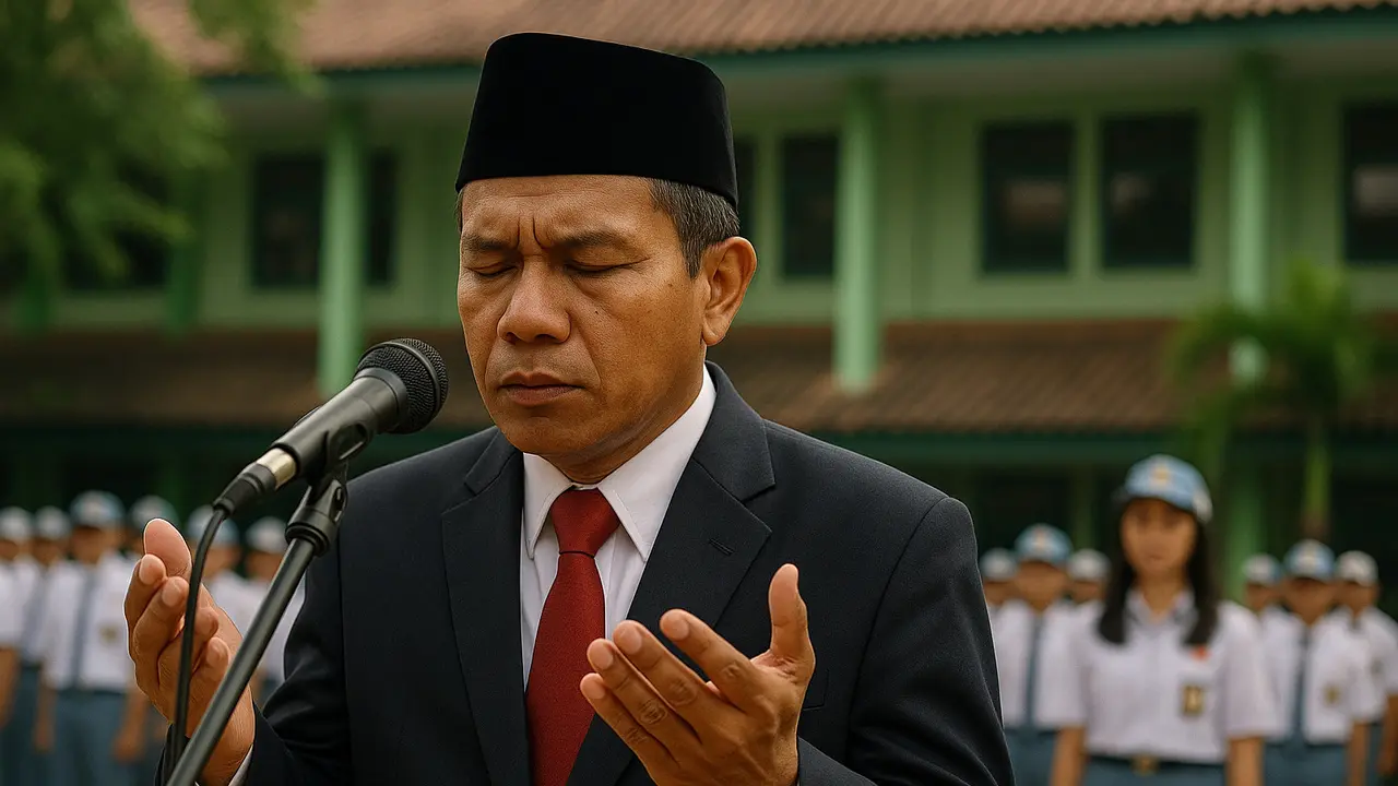 Ilustrasi doa hardiknas (Foto: ChatGPT)
