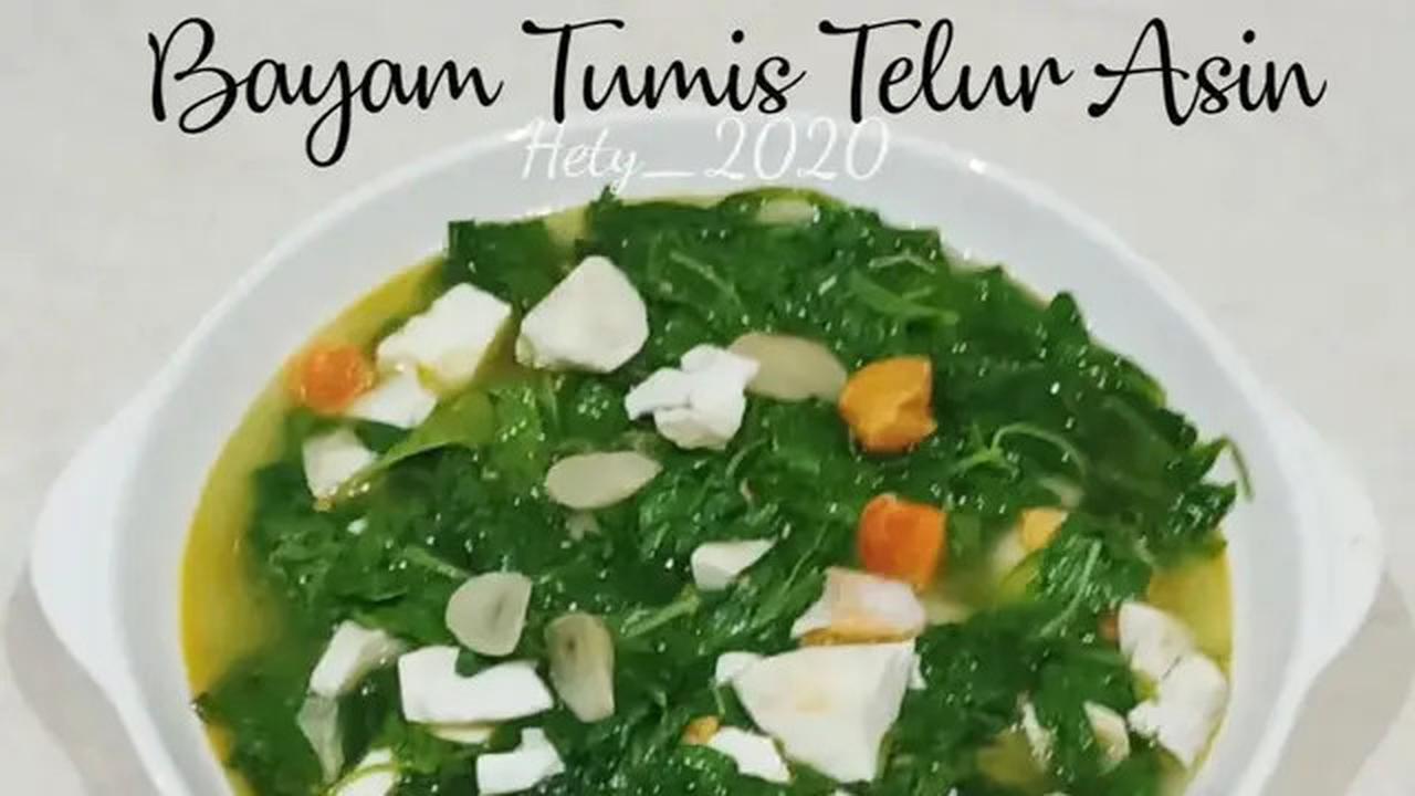 3 Resep Praktis Bayam Tumis Telur Asin, Menu Bergizi Kaya Vitamin dan Serat