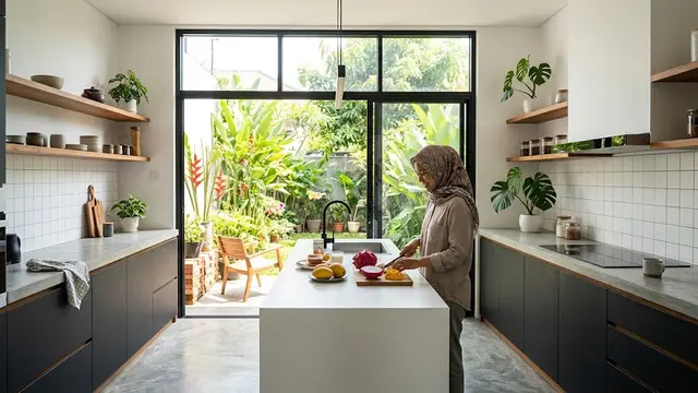 9 Cara Membuat Dapur Gelap Terlihat Lebih Modern, Manfaatkan Warna dan Material