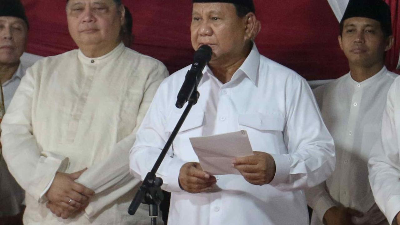 VIDEO: Bergetar Prabowo Pidato Kemenangan, Janji Jadi Presiden untuk Seluruh Rakyat Indonesia