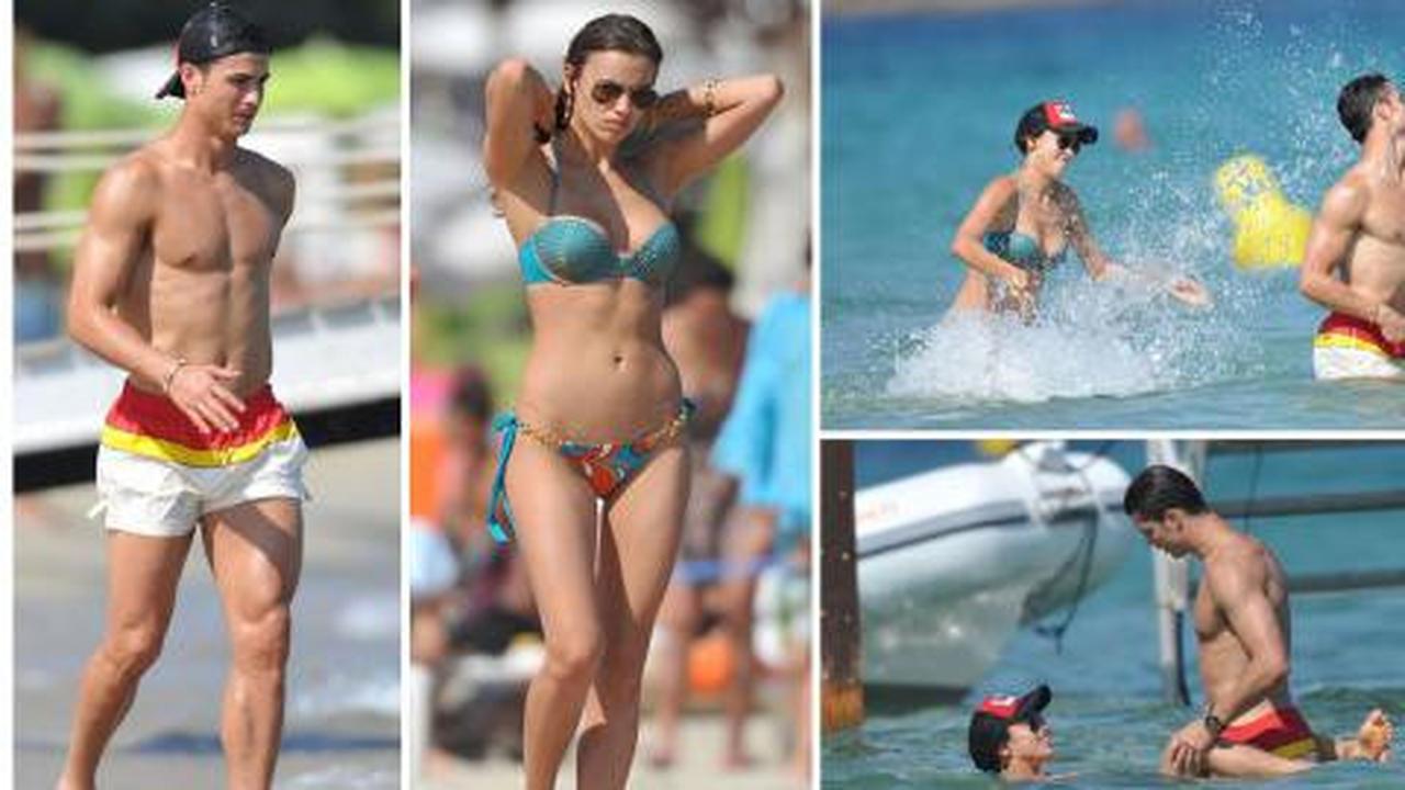 CR7 dan model Rusia pamer lekuk tubuh di pantai