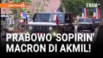 Momen Prabowo Nyetir dan Bawa Macron Keliling Akmil Magelang