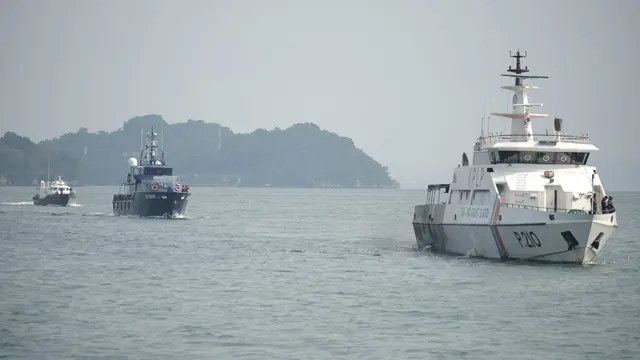 Patroli laut gabungan KPLP, Bea Cukai dan Polairud