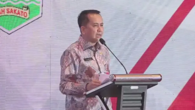 Direktur Jenderal (Dirjen) Bina Keuda Kementerian Dalam Negeri (Kemendagri) Agus Fatoni saat memberi arahan sekaligus membuka Rapat Koordinasi Nasional (Rakornas) Pengelolaan Pendapatan dan Belanja Daerah Tahun 2022, Jumat (12/8/2022).