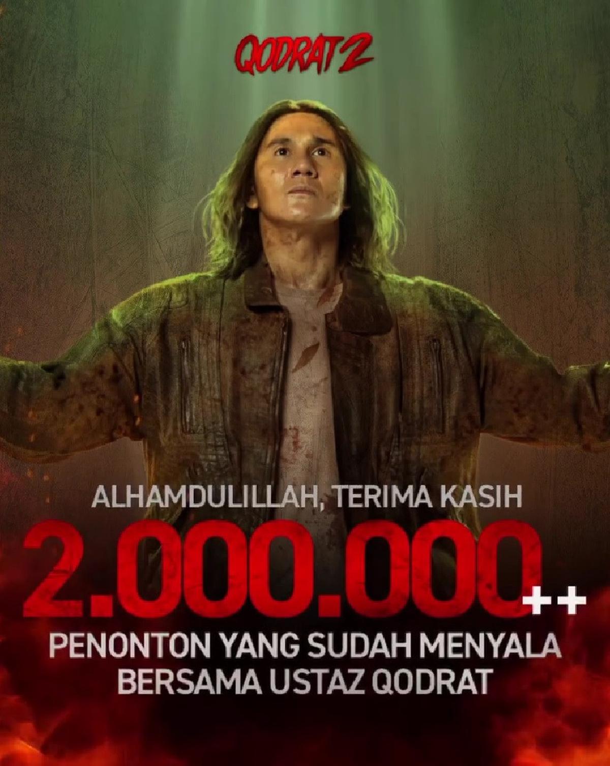Film 'QODRAT 2' Tembus 2 Juta Penonton, Acha Septriasa Ucapkan Terima Kasih