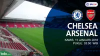 Jadwal Piala Liga Inggris, Chelsea Vs Arsenal. (Bola.com/Dody Iryawan)