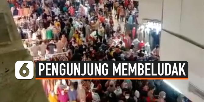VIDEO: Jelang Lebaran, Pengunjung di Pasar Tanah Abang Membeludak