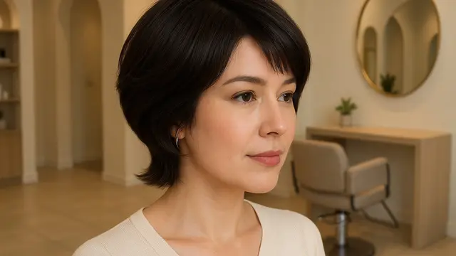 Rambut Model Butterfly Pendek untuk Wanita Karier Usia 30an