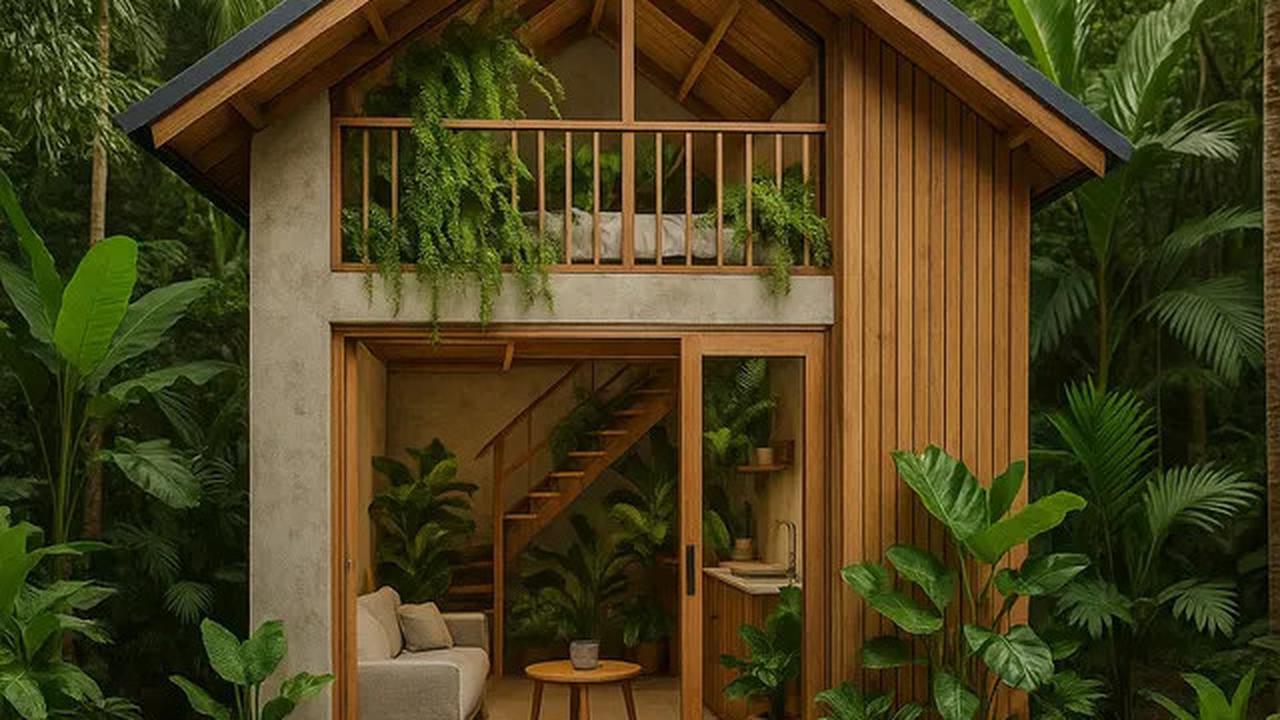 7 Model Rumah Kecil Mungil 46 Estetik dengan Mezzanine, Solusi Hunian Modern Hemat Lahan