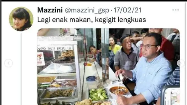 Anies Baswedan Mampir Lagi di Warteg Tempat Dirinya Pernah Viral karena Gigit Lengkuas