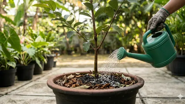 Cara Menanam Jambu Kristal di Pot (Foto: Gemini AI)