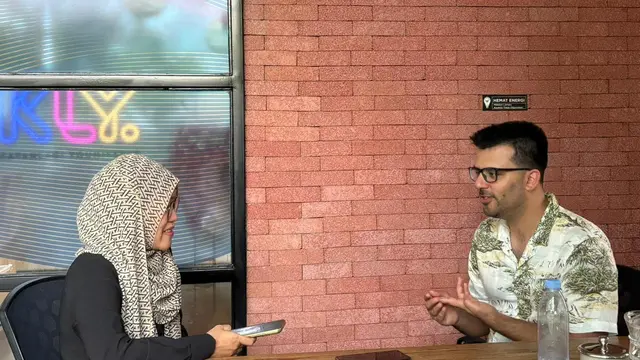 Josh Holmes mengunjungi kantor KLY di Gondangdia, Jakarta Pusat. (ist)