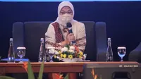 Menaker Ida menjadi pembicara Talkshow Perayaan Hari Musik Nasional di Lombok, Nusa Tenggara Barat, Rabu (9/3/2022). (Istimewa)