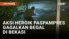 Momen heroik seorang anggota Paspampres terekam CCTV saat begal terjadi di Desa Lubangbuaya, Kab. Bekasi, Jawa Barat. Berawal dari dua anak SD bermotor dicegat oleh dua begal berboncengan pada Senin (26/2/2024) dini hari. Dua begal merampas motor kor...