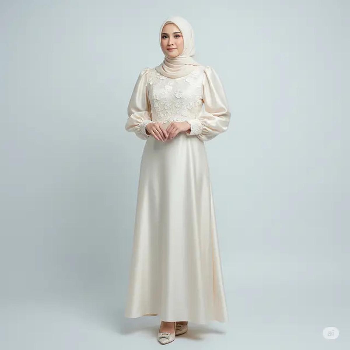 7 Pilihan Dress Brokat untuk Pengajian yang Memukau, Tampil Anggun dan Syar'i