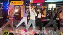 J-Hope (Jung Ho-seok) tampil untuk perayaan Malam Tahun Baru di Times Square, New York, Amerika Serikat, 31 Desember 2022. Membawakan hits solonya, Equal Sign dan Chicken Noodle Soup di tengah udara dingin New York, J-Hope tampil dengan sangat enerjik menghibur para penggemarnya. (Photo by Ben Hider/Invision/AP)