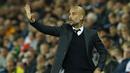 Pelatih Manchester City, Pep Guardiola saat memimpin timnya melawan Swansea City pada laga Piala Liga Inggris di Liberty Stadium, Kamis (22/9/2016) dini hari WIB.  (Action Images via Reuters/Andrew Boyers)