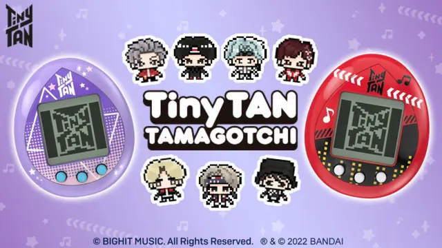 TinyTan Tamagotchi BTS (Dok. Bandai/Big Hit Music/Tamagotchi)