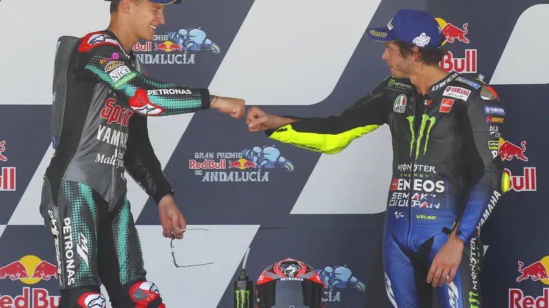 Fabio Quartararo dan Valentino Rossi