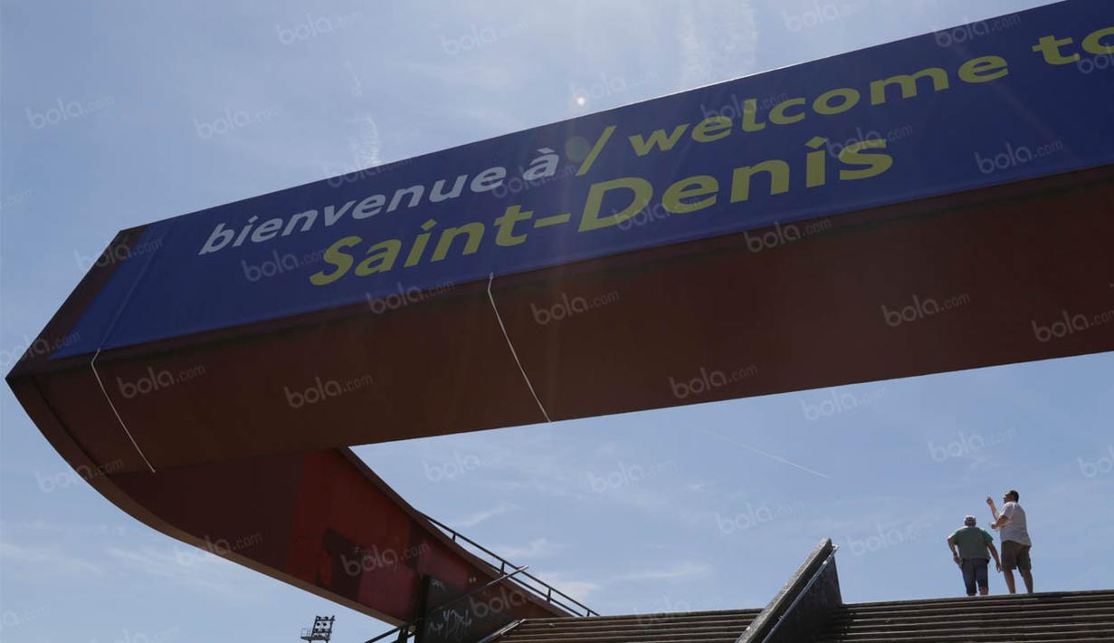 Hari ini Stade de France kembali akan menjadi saksi sejarah lahirnya juara Piala Eropa 2016 antara tuan rumah Prancis atau tamunya Portugal. (Bola.com/Vitalis Yogi Trisna)