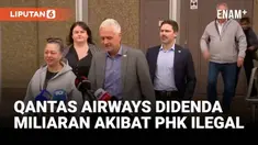 Pengadilan Federal Australia menjatuhkan denda 90 juta dolar Australia atau sekitar Rp949 miliar kepada Qantas Airways atas pemecatan ilegal terhadap lebih dari 1.800 staf darat di tahun 2020 saat awal pandemi COVID-19.